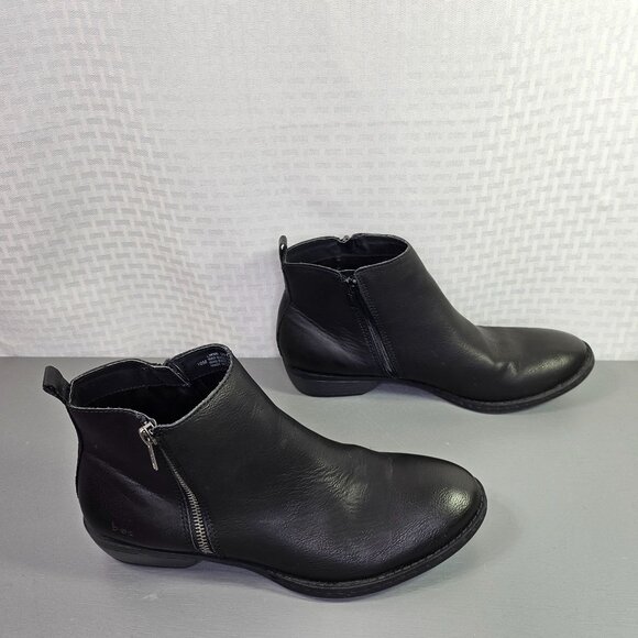 B.O.C. Women's Black Ankle Boots Side Zipper Size 10M - Picture 4 of 7
